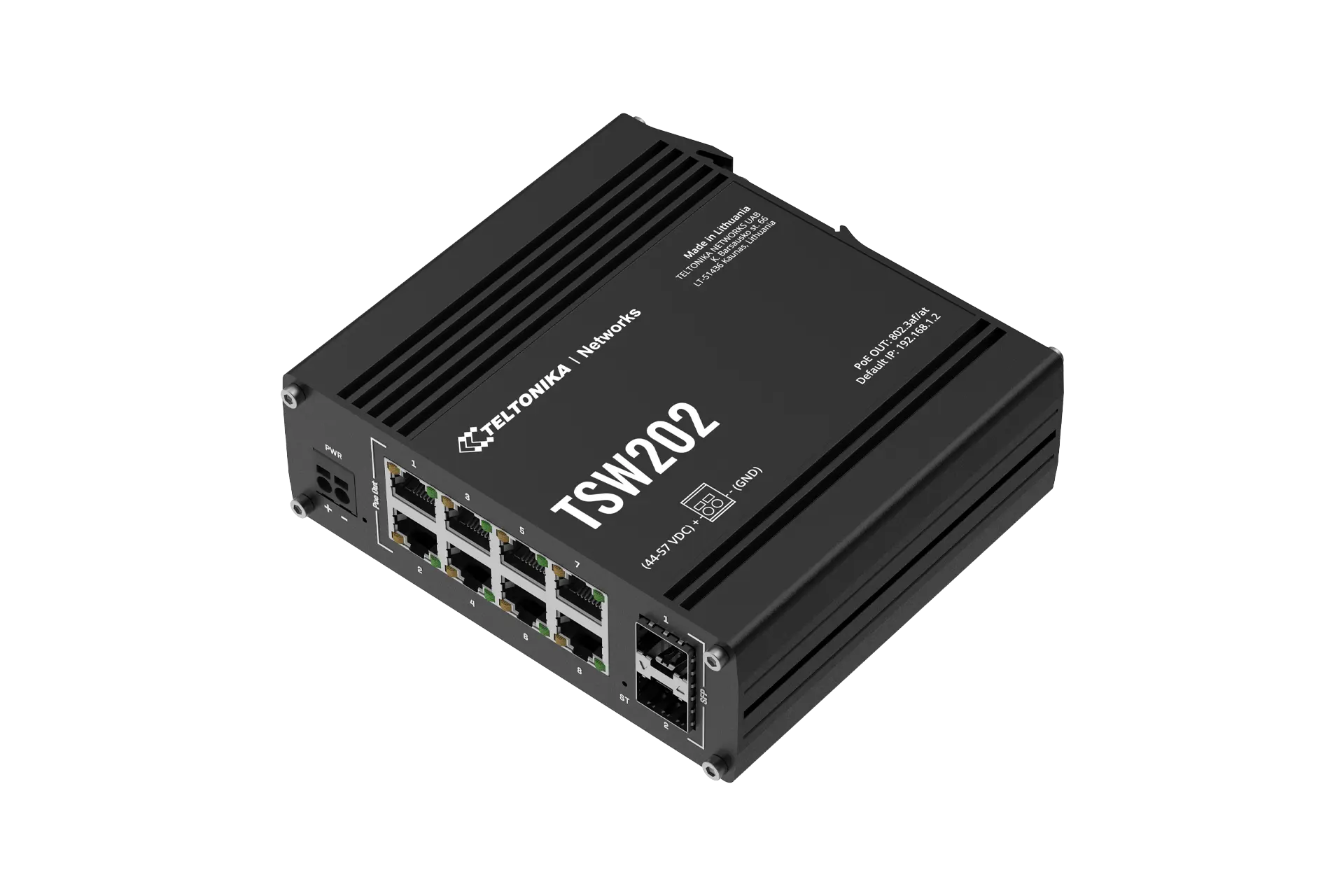Teltonika TSW202 — Yönetilebilir PoE+ Switch
